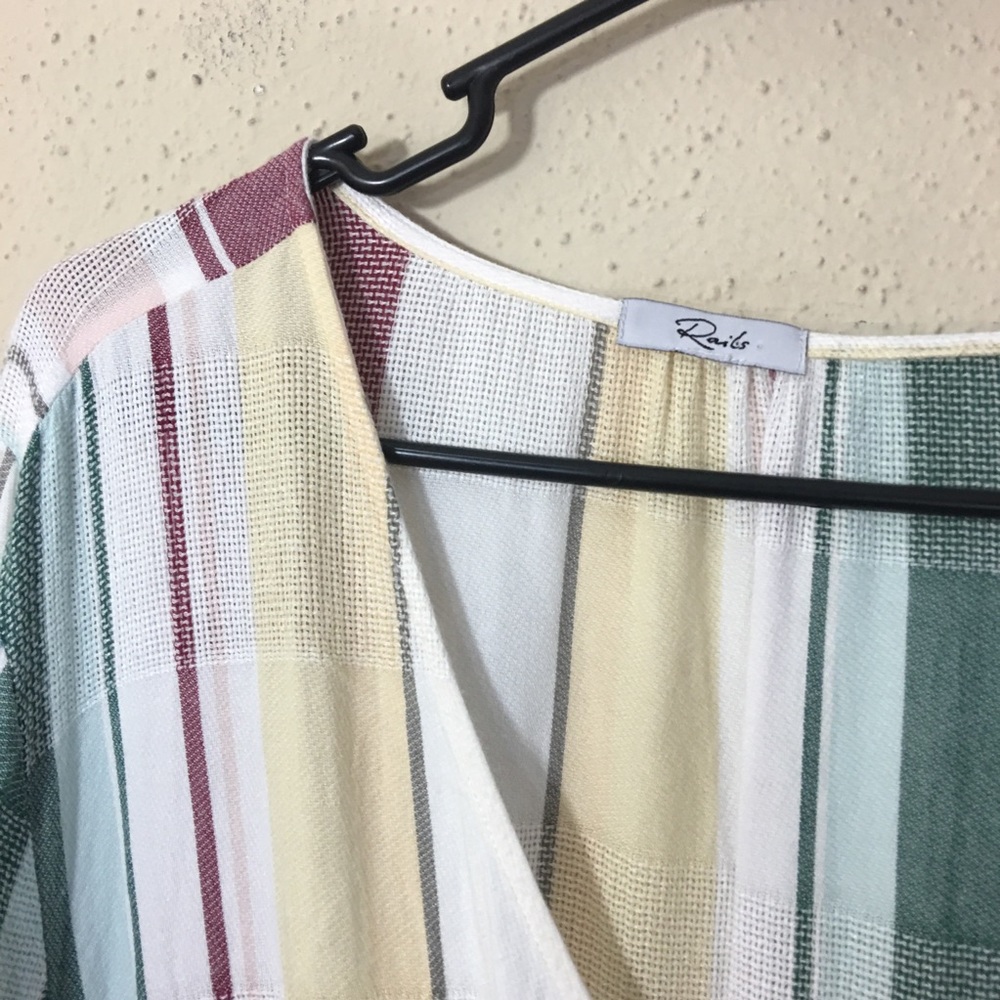 Rails Becca Cusco Stripe Dress Wrap Large - image 4